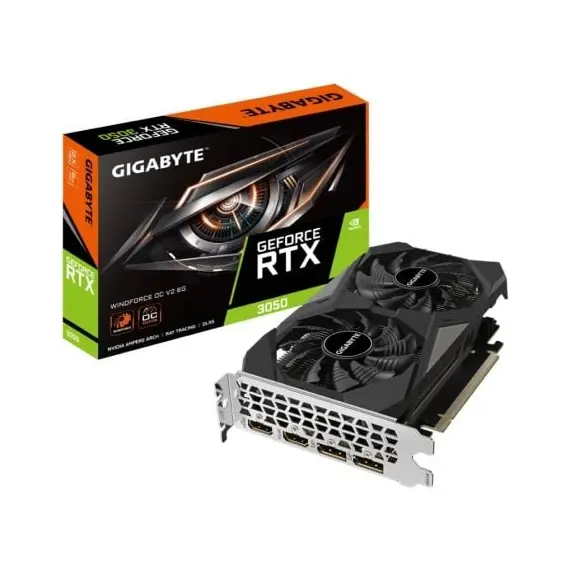 Tarjeta Gráfica Gigabyte GeForce RTX 3050 WindForce OC V2/ 6GB GDDR6