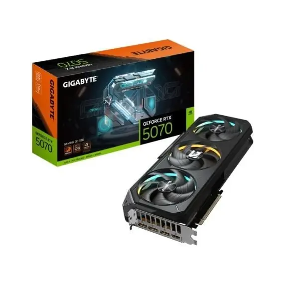 Tarjeta Gráfica Gigabyte GeForce RTX 5070 Gaming OC/ 12GB GDDR7