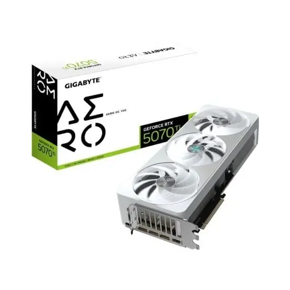 Tarjeta Gráfica Gigabyte GeForce RTX 5070 Ti AERO OC/ 16GB GDDR7