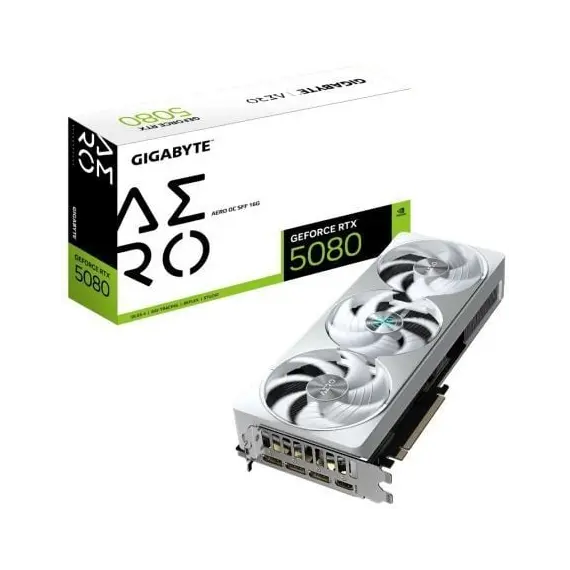 Tarjeta Gráfica Gigabyte GeForce RTX 5080 AERO OC SFF/ 16GB GDDR7