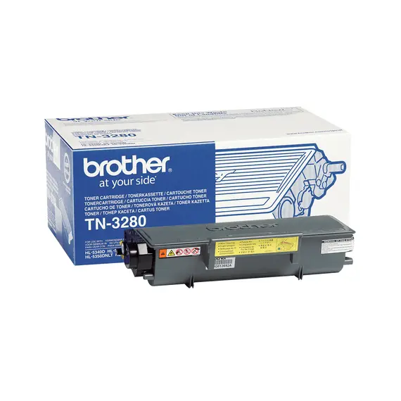 Toner Brother TN3280 para impressoras DCP-8085DN, HL-5340D, 5350DN, 5370DW, 5380DN, MFC-8880DN - 3.000 páginas