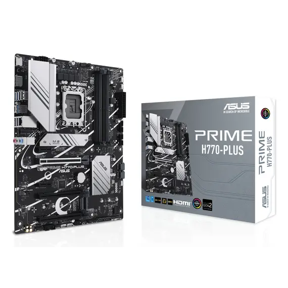 Placa-mãe ASUS PRIME H770-PLUS Intel LGA 1700 DDR5 ATX com SATA, HDMI e DisplayPort | bluepixel.pt