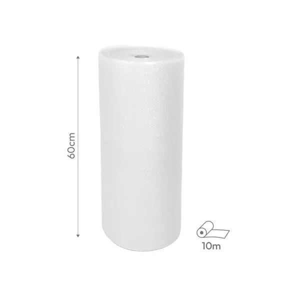 Plástico Proteção com Bolhas de Ar 60cmx10m Rolo
