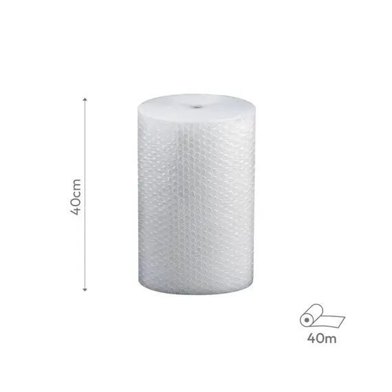 Plástico Proteção com Bolhas de Ar 40cmx40m Rolo