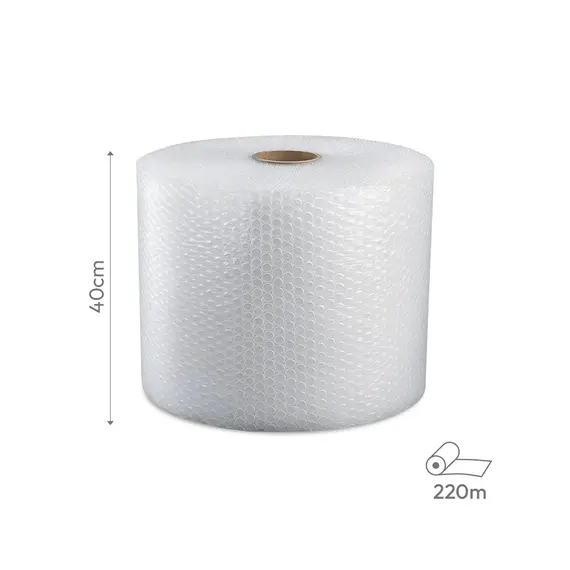 Plástico Proteção com Bolhas de Ar 40cmx220m Rolo