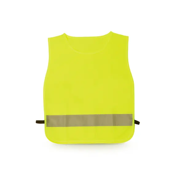 Colete Refletor de Alta Visibilidade Amarelo Criança