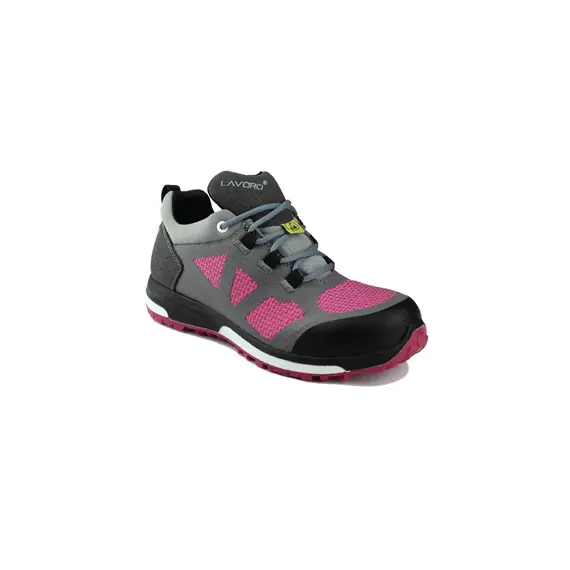 Sapatos Segurança Tam 39 Baixo S3 HRO SRC Leia Cinza/Rosa