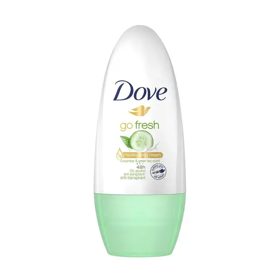 Desodorizante Roll-On Dove Go Fresh Pepino e Chá Verde 50ml | Loja BluePixel
