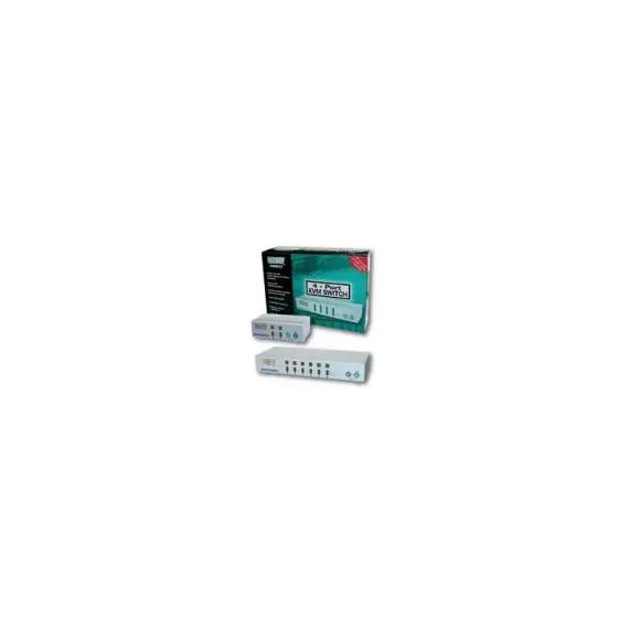 Switch KVM Desktop 6 portas PS2 OSD 19 Alimentação