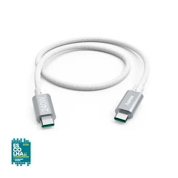 Cabo USB-C 3.2 Gen1 /USB-C 240W 5Gbit Full-Featured 1,5m