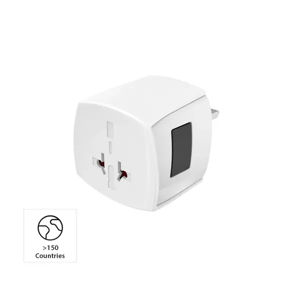Adaptador Corrente Universal Viagem Muv Micro Branco