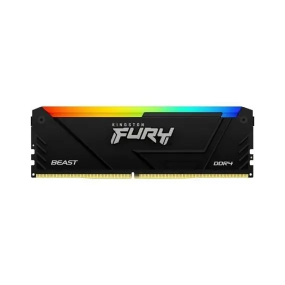 Memoria RAM Kingston FURY Beast RGB 8GB/ DDR4/ 3600MHz/ 1.35V/ CL17/ DIMM