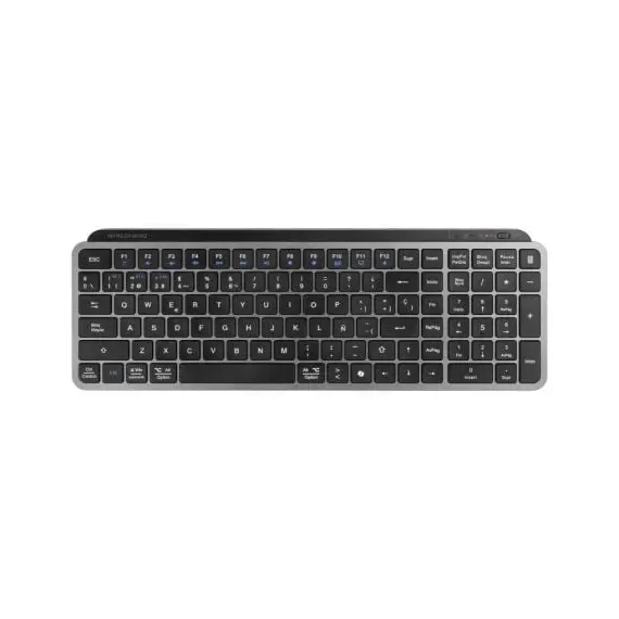 Teclado Compacto Inalámbrico Mars Gaming MK-SILENKEYS/ Negro