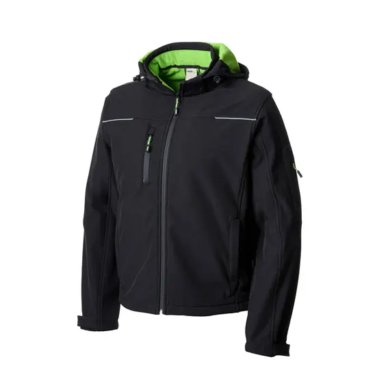 Casaco Soft Shell Capuz L NERI NEW LUCERNA Preto