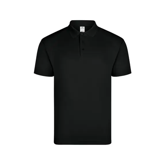 Polo Manga Curta CoolPass Adulto Preto Tamanho L