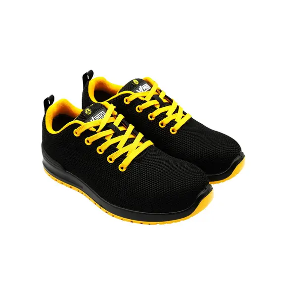 Sapatos Segurança Tamanho 36 Baixo S1P ESD SRC Preto/Amarelo