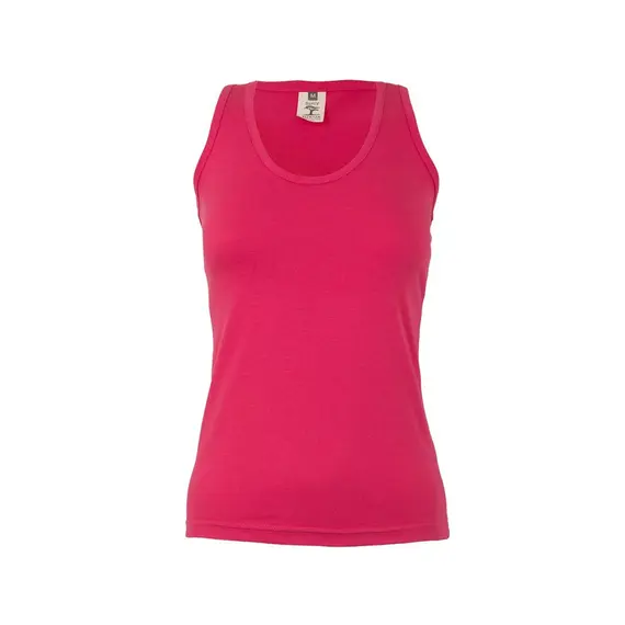 Top Alças Mulher 100% Algodão RingSpun 155g Fuchsia Tam.M