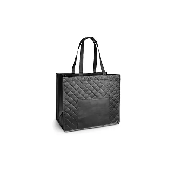 Saco de Compras Non-Woven Preto Laminado