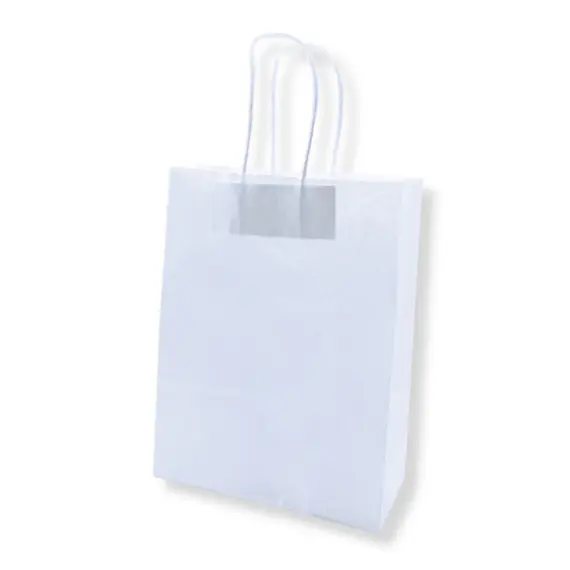 Saco 42x16x49cm Papel 100g c/Asas Branco 1un