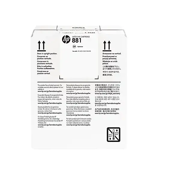 HP 881 5-ltr Latex Optimizer Cartridge