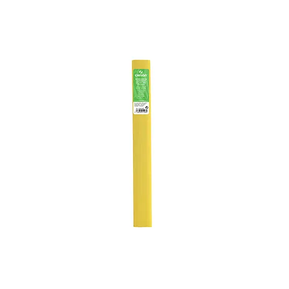 Papel Crepe Amarelo Palha 50x250cm Canson Rolo