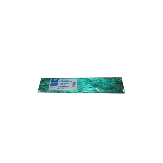 Papel Crepe Verde Metalizado 50x150cm Rolo