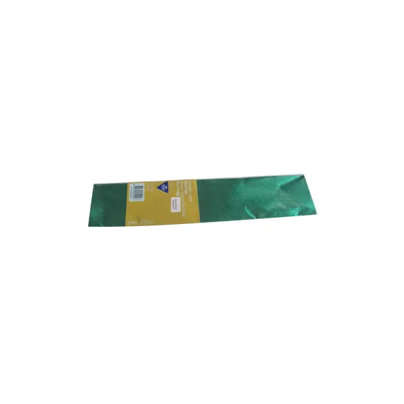 Papel Crepe Verde Metalizado 50x150cm Rolo
