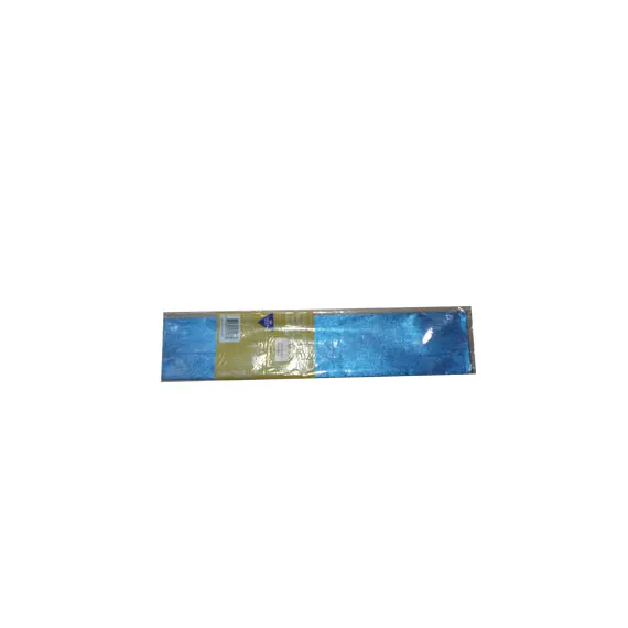 Papel Crepe Azul Metalizado 50x150cm Rolo