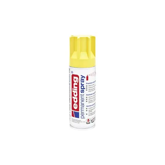 Tinta Acrílica Edding 5200 Spray 200ml Amarelo Trafego