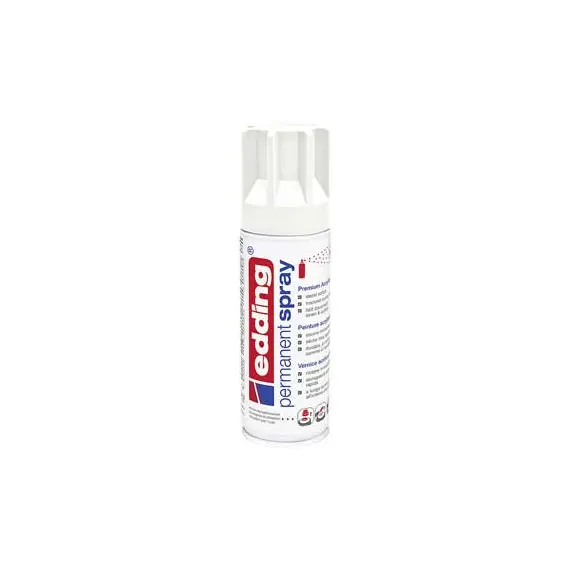Tinta Acrílica Edding 5200 Spray 200ml Branco Trafego