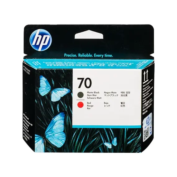 HP 70 original printhead C9409A black and red standard capacity