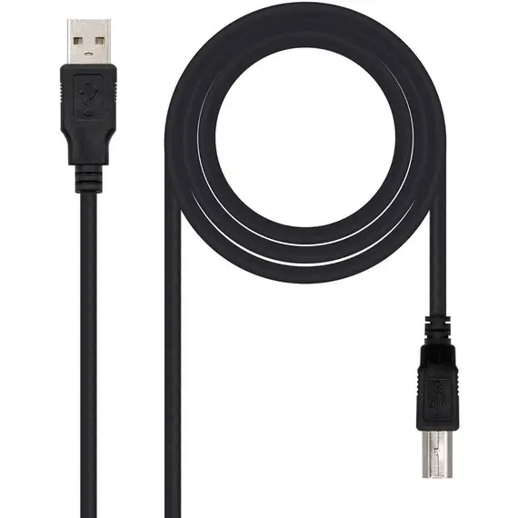Cabo USB-A 2.0 Macho / USB-B Macho 1,8m