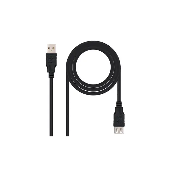 Cabo USB-A 2.0 Macho / Fêmea 1.8m Preto