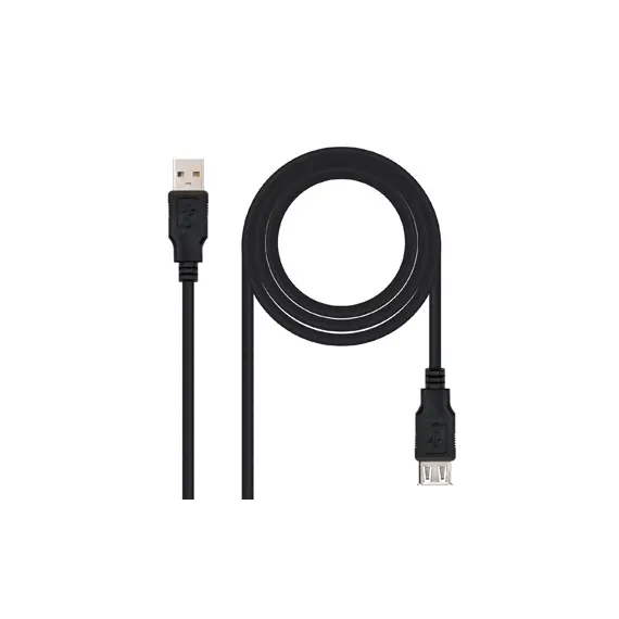 Cabo USB-A 2.0 Macho / Fêmea 3m Preto