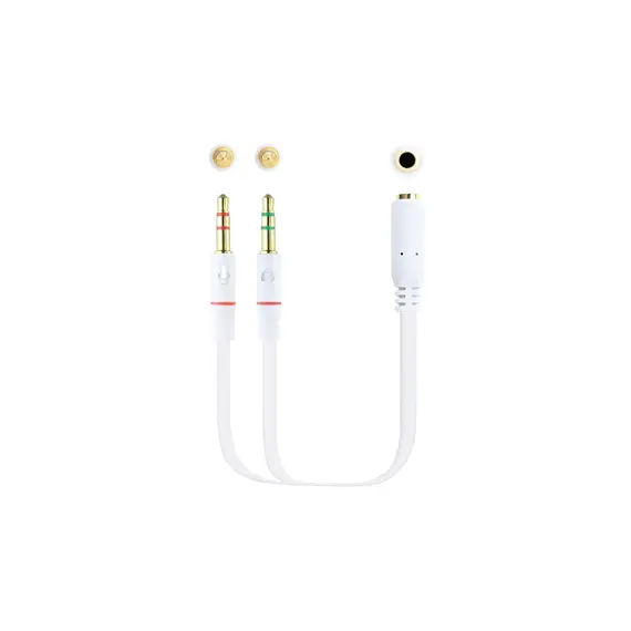 Adaptador Jack 3.5mm Fêmea / 2x Macho 20cm