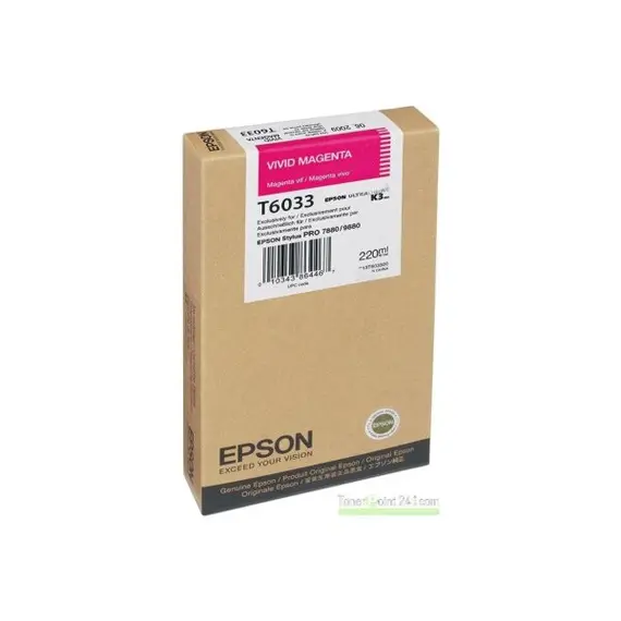 Tinteiro EPSON T603B Magenta 220ml - Stylus Pro 7880/9880