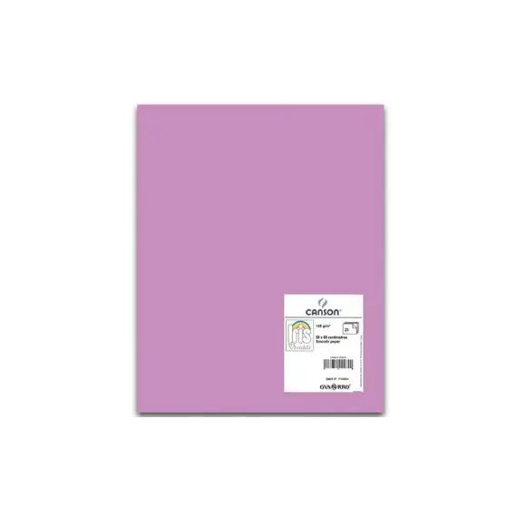 Cartolina 50x65cm Malva 240g 25 Folhas Canson