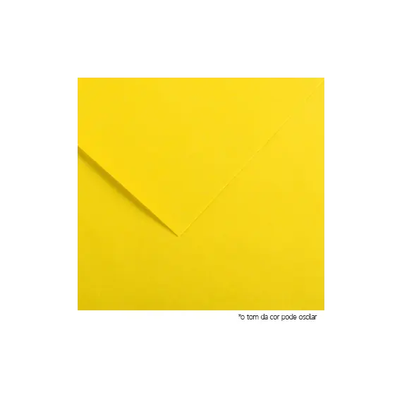 Cartolina 50x65cm Amarelo Canário 185g 1 Folha Canson