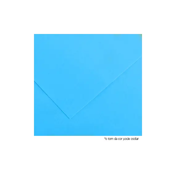 Cartolina 50x65cm Azul Turquesa 185g 1 Folha Canson