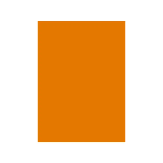 Cartolina A4 180gr 1 Folha Laranja Forte / Ocre (6F)