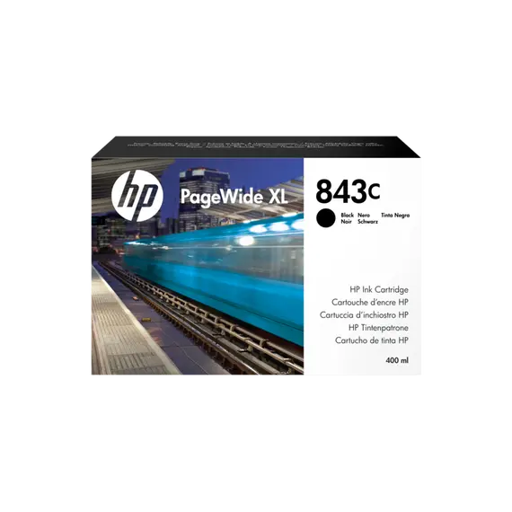 HP 843C ink cartridge black 400ml