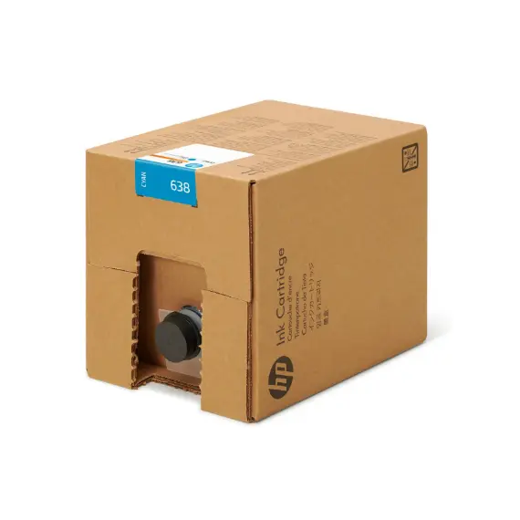 HP 638 10L Cyan Stitch Ink Cartridge