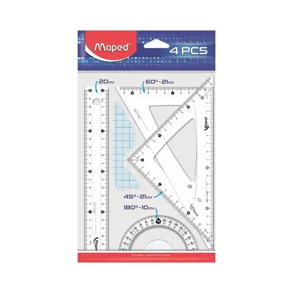 Conjunto Geometria Maped Start 4 Peças