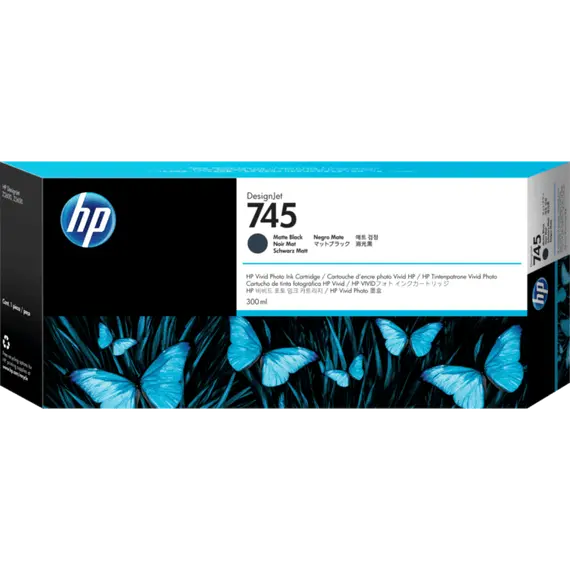 HP 745 original Ink cartridge F9K05A Matte Black 300 ml