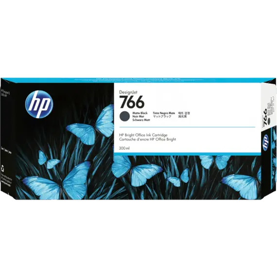 HP 766 300 ml Matte Black original DesignJet ink cartridge for DesignJet XL 3600 3600dr