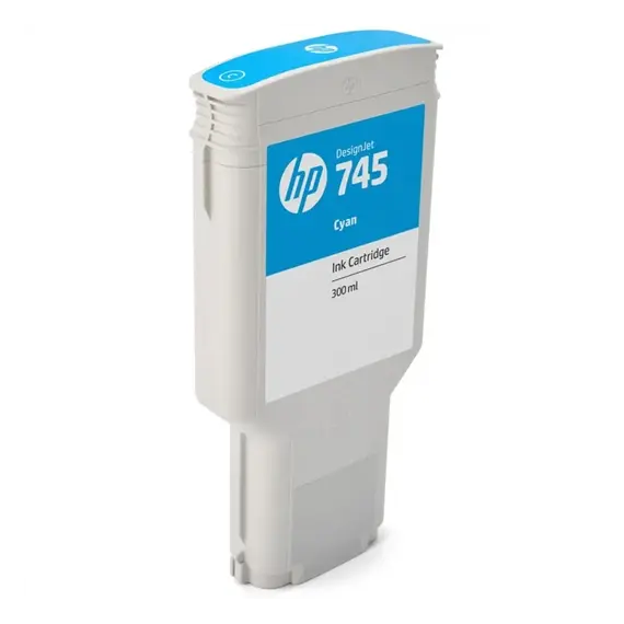 HP 745 original Ink cartridge F9K03A Cyan 300 ml