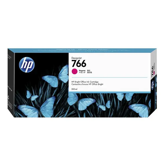 HP 766 300 ml magenta original DesignJet ink cartridge for DesignJet XL 3600 3600dr