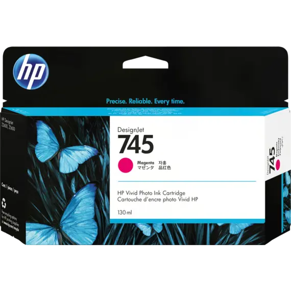 HP 745 original Ink cartridge F9J95A Magenta 130 ml
