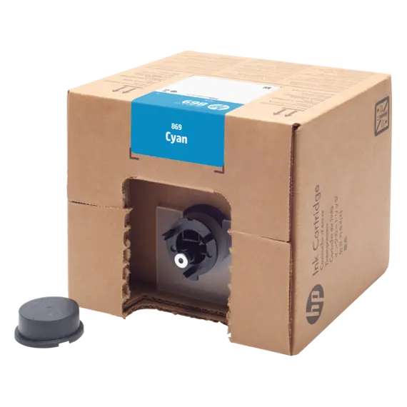 HP 869 3L Cyan PageWide XL Pro Ink Cartridge