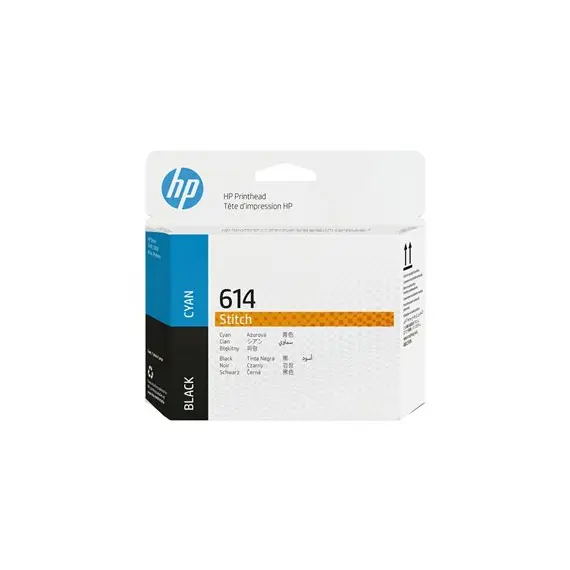 HP 614 Cyan and Black Stitch Printhead